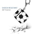 thumbnail image 4 of Yanonmyfd Airpods Pro Case Cover,Baseball Design Shockproof Case Cover for Earphone Airpods Pro,with Keychain Front LED Visible,Soccer-Airpods 1&2, 4 of 7