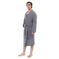 thumbnail image 1 of Bata de baño CH Gris caballero TESSO HOME Gris; extrasuave; bata de microfibra, 1 of 2