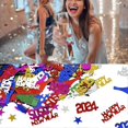 thumbnail image 4 of 1 Set 2024 Happy New Year Confetti Elegant Black Golden Silver Color Confetti for Parties Holiday, 4 of 4