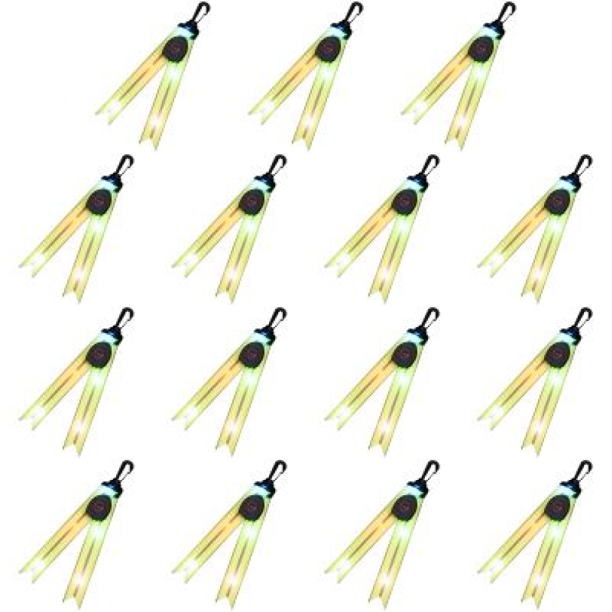 Colgante LED Llavero USB Recargable para Caminar Correr Ciclismo Amarillo