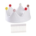 thumbnail image 3 of CoudarTitie Crown Fruit Plate Decoration Multifunctional Candy Serving Plate Serving Tray for Party Dinner Kitchen Table Centerpiece Desk White, 3 of 9