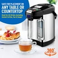 thumbnail image 4 of NutriChef Digital Water Boiler & Warmer - 4L/4.23 Qt Stainless Electric Hot Water Dispenser W/ LCD, 4 of 7