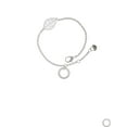 thumbnail image 2 of Delight Jewelry Silvertone Always My Mother Eternity Ring - Silvertone Leaf Delicate Bracelet, 6.25+1.75", 2 of 4