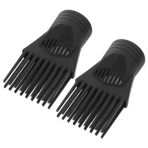 Beaupretty 2Pcs Hair Dryer Comb Attachment with Concentrated Wind for Home Use Black