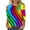 #116-Multicolor, variant on Craaazy Women's Valentines Cozy Shirts 3/4 Sleeve Casual Tops Gifts