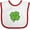 White and Red, variant on Inktastic Cutest Clover in the Patch Boys or Girls Baby Bib