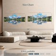 thumbnail image 3 of Elephant Stock Shuksan Lake Reflection Wall Art - Horizontal Multi Panel Canvas - Living Room Wall Decor - Nature Multi Panel - Gray And Blue Decor - 74" x 34", 3 of 4