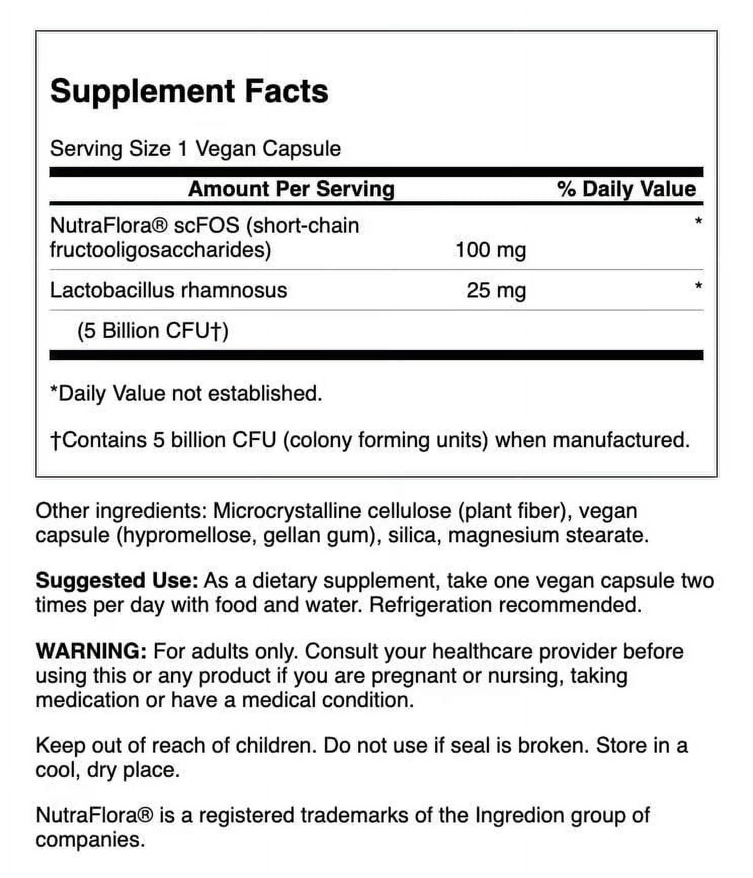 Swanson Lactobacillus Rhamnosus Probiotic Supplement - 5 Billion CFU - 60 Veggie Caps, 3 Pack