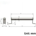 thumbnail image 3 of 15 3/4'' (400mm) Stainless Steel Pull Grab Sliding Barn Door Handle Round Tube Handle, 3 of 4