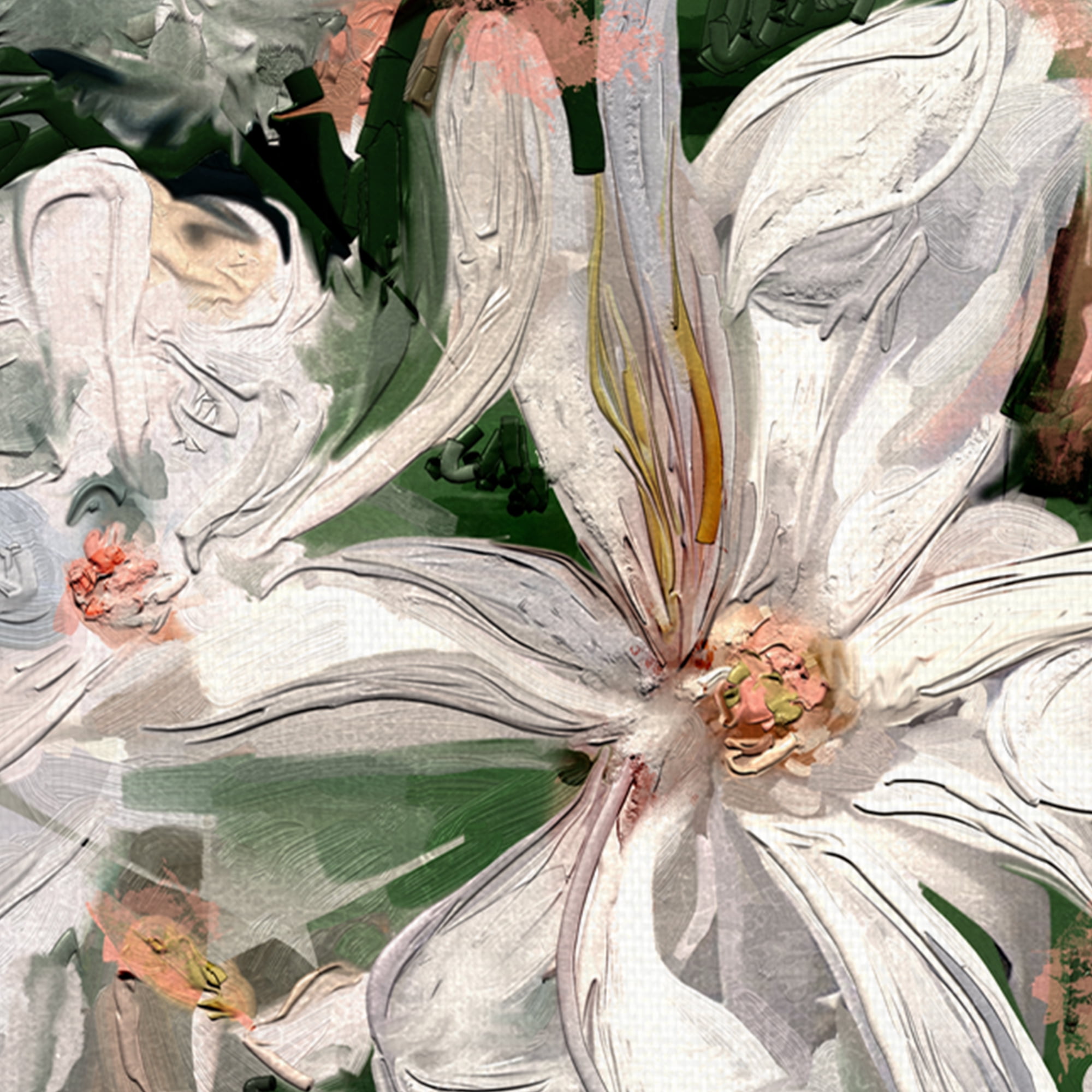 Garden Whites by Studio Arts Canvas Art