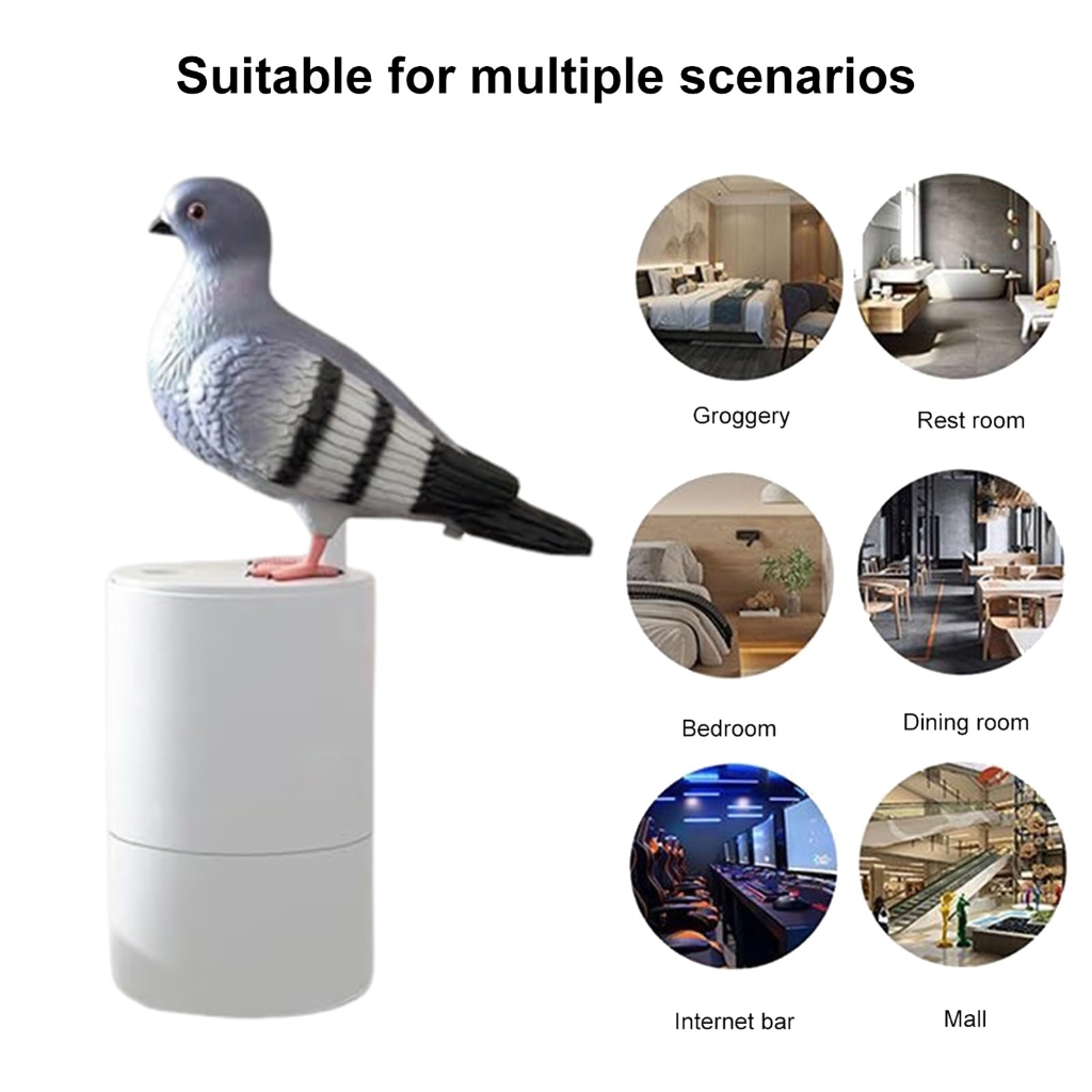Pigeons Foam Soap Dispenser Automatic Induction Foam Hand Washer Touchless Soap Dispenser for Kitchen & Bathroom