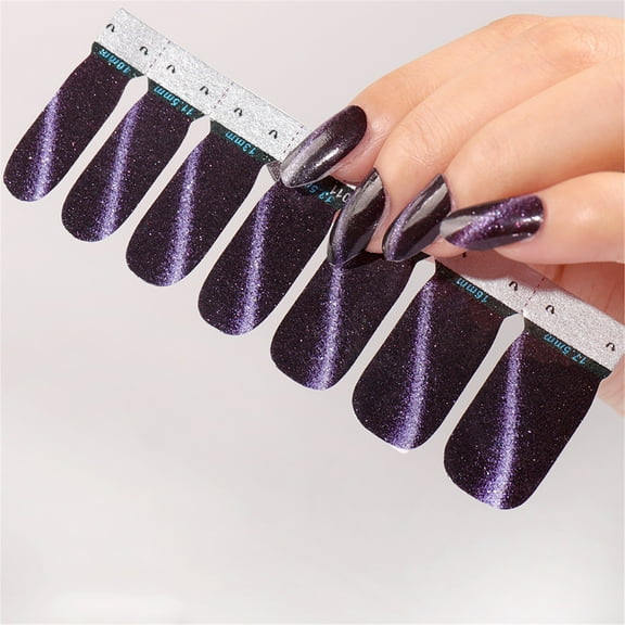 Color Nail Polish Strips Wraps DIY Decals Beauty Nail Stickers Full Cover for and Easy Application