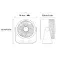thumbnail image 3 of Wosthever Ventilador inalámbrico Enfriador de aire Dispositivo de enfriamiento Mano de obra Ajustable Potente Cocina Accesorios para acampar Electrodomésticos Blanco, 3 of 6