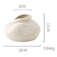 thumbnail image 4 of Jarrones de cerámica, floreros decorativos, centros de mesa para decoración del hogar, floreros blancos, 4 of 4