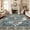 Blue, variant on YOUFORTONG 2x3 Indoor Area Rug,Boho Vintage Tribal Carpet with Non Slip Backing,Stain Resistant Small Rug for Living Room Bedroom Kitchen Bathroom Home Decor Floor Mat,Grey