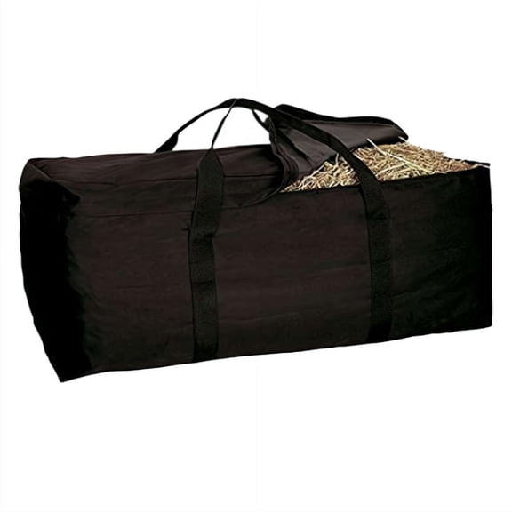 Hay Bale Storage Bag, Large Tote Waterproof Collapsible Bag Hay Bale Tote Bag with Zipper for Horse Livestock