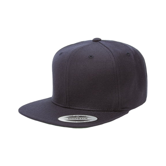 Yupoong Adult 6-Panel Structured Flat Visor Classic Snapback - 6089