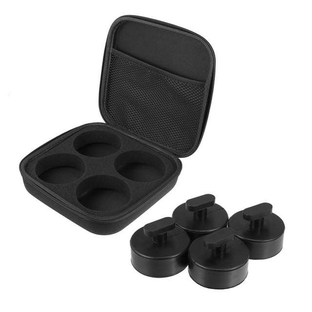 Unique Bargains 4x Rubber Jack Pads with Storage Bag for Chevrolet Corvette C5 C6 C7 GS Z Jacking Puck Jack Lift Point Pad Adapter