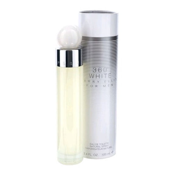 Perry Ellis 360° White Eau de Toilette, Cologne for Men, 3.4 Oz