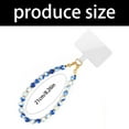 thumbnail image 3 of Elegant 8mm Natural Stone Bead Phone Charm Keychain Handcrafted Jewelry 21cm Length, 3 of 7