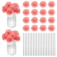 thumbnail image 1 of Uxcell Flores de Bola de Crisantemo Artificial, Ramos de Seda de Hortensia Falsos para el Hogar/Boda Rosa Melocotón 30 Pack, 1 of 7