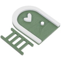 WHAMVOX Fairy Door for Garden Miniature Adornment Decorations Green
