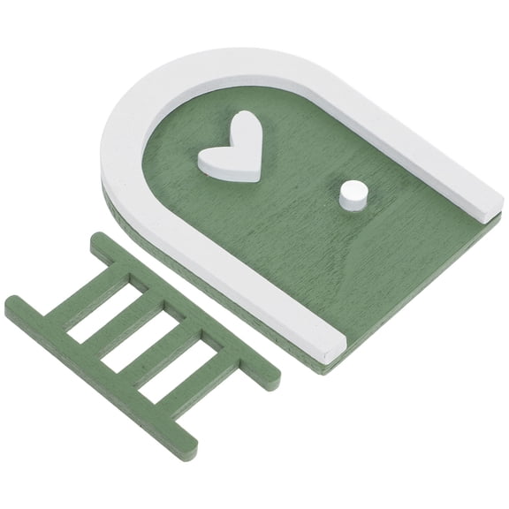 WHAMVOX Fairy Door for Garden Miniature Adornment Decorations Green