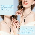 thumbnail image 6 of Cylinder Hollow Urn Necklace for Ashes Cremation Jewelry for Ashes Flower Keepsake Memorial Jewelry Hollow Vial Urn Pendant for Human Pet Ashes, 6 of 7