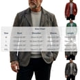 thumbnail image 4 of Stamzod Blazers for Men Business Casual Work Faux Suede Jacket Lapel Collar Open Front Suit Jackets Red L, 4 of 8