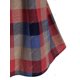 thumbnail image 4 of Más el tamaño del panel de la tela escocesa del cordón de la blusa del patrón Rosegal Blusas Tallas Grandes, 4 of 5