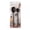 Black, variant on Long-Short Handle Set of 2 Measuring Spoons Plastic Tablespoon for Coffee Milk Flour Grains,Protein,Spices Ideal for Kitchen & Pantry Storage