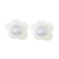 thumbnail image 4 of Unique Bargains 1 Pair Shoelace Charms Organza Flower Fashion Shoe Accessories Beige, 4 of 5