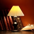 thumbnail image 3 of Cloth Lamp Shade Creative Pleated Lampshade Replacement Light Cover Protector Barrel for Bedside Table Wall Floor Lamp, 3 of 8
