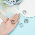 thumbnail image 3 of 4pcs Snap Buttons Rings Jewelry Adjustable Snap Jewelry Ring Charms Metal Ring Accessory Snap Interchangeable Alloy Snaps DIY Rings for Women Finger Ring Jewelry Making Supplies, 3 of 7