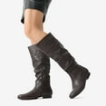 thumbnail image 3 of BURUDANI Women's Wide Calf Knee High Pull On Fall Weather Winter Riding Boots, 3 of 7
