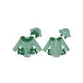thumbnail image 2 of BemeyourBBs Toddler Baby Girls One Piece Swimsuit Infant Girl Bathing Suit Striped Bow Swimwear Zipper Long Sleeve Rash Guard with Hat Newborn Swimsuit Summer Pool Beachwear, 2 of 9