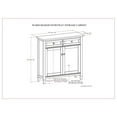 thumbnail image 2 of Pemberly Row Armoire de Rangement d'Entrée en Bois Warm Shaker de 36 Pouces de Large - Brun Doré, 2 of 9