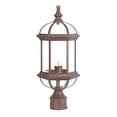 thumbnail image 1 of Acclaim 5277BW Dover Collection 1-Light Post Mount Outdoor Light Fixture Burled Walnut, 1 of 1