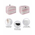 thumbnail image 2 of Fsddascl Wood Grain Pink Small Toaster Cover 2 Slice, Kitchen Appliance Covers, Modern Geometric Watercolor Striped Toaster Oven Cover with Loop, Bread Machine Cover Polyester Dust Cover Protection, 2 of 5