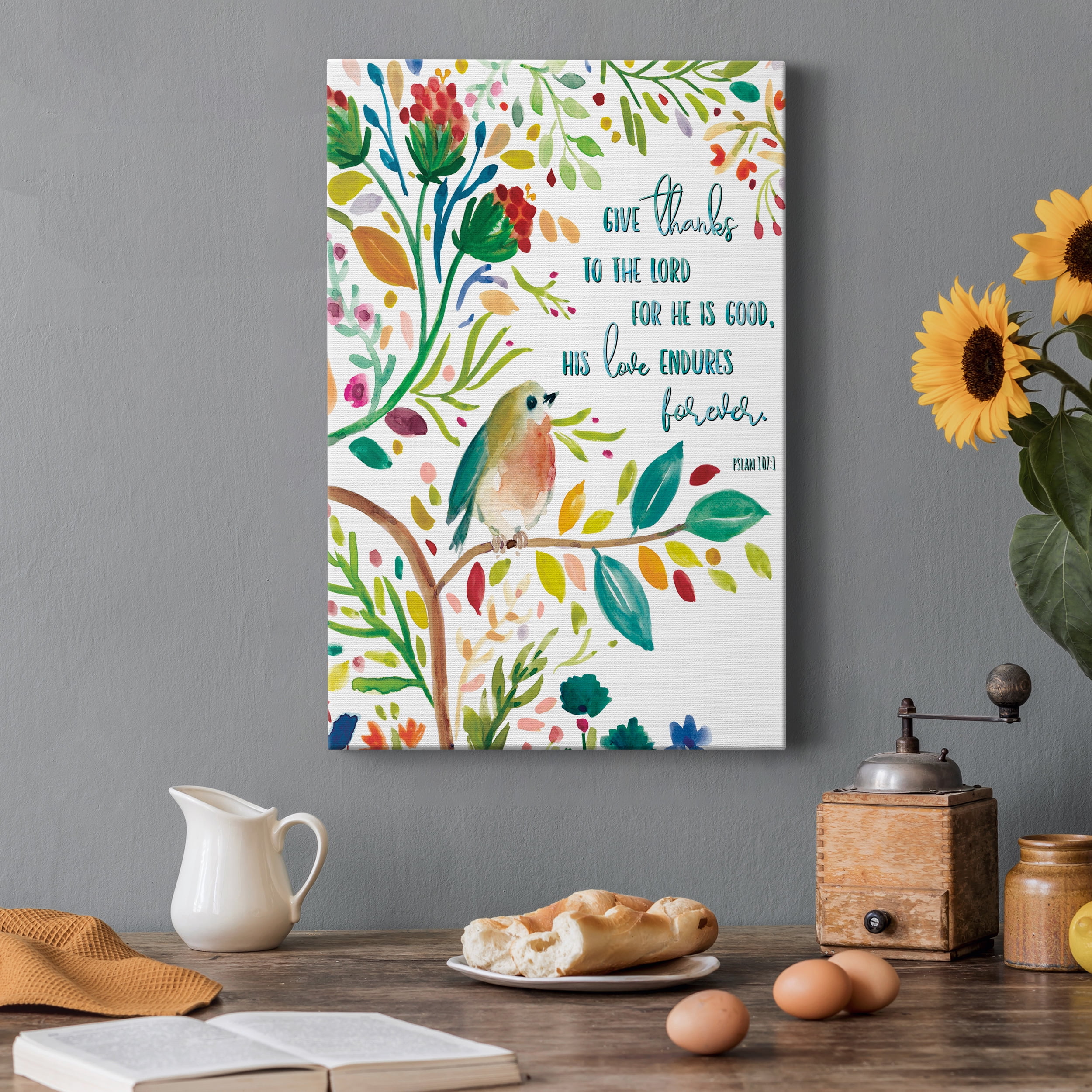 Give Thanks Premium Gallery Wrapped Canvas - Ready to Hang - 32 x 48