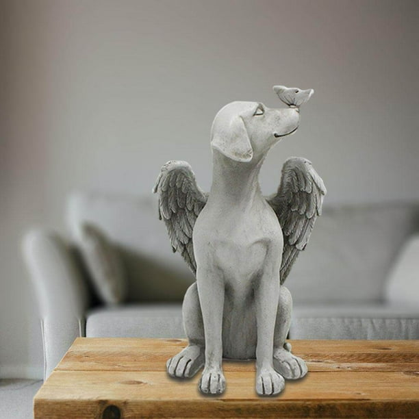 Dog angel figurine hot sale
