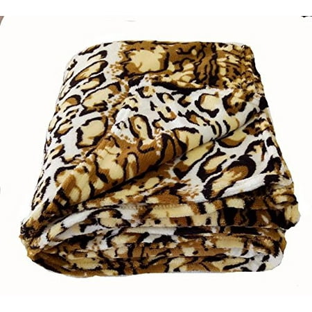 Super Soft Printed Luxurious Coral Fleece Warm Bed / Throw Blanket - Full Size - Tiger