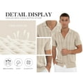 thumbnail image 6 of Iceglad Mens Casual Button Down Shirt Summer Short Sleeve Cuban Vacation Beach Shirts, 6 of 12