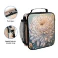 thumbnail image 2 of Square Lunch Bag 10.5*3.5*9.5 Inches Cooler Bag Lunch Bag Insulation Portable Durable Fashion Super Cute Chrysanthemum, 2 of 6