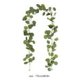 thumbnail image 4 of HengDidi Artificial Ivy Garland with Realistic Roses Hanging Vine Decoration, Dense Green Leaves Natural Look for Wedding Party Wall Home Accent - 68.9 Inches Long Faux Plant Decor, 4 of 7