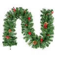 thumbnail image 4 of Himaly 6ft Christmas Garland, Artificial Green Christmas Vine Plants for Home Fireplace Mantle Staircase Christmas Decorations, 4 of 11