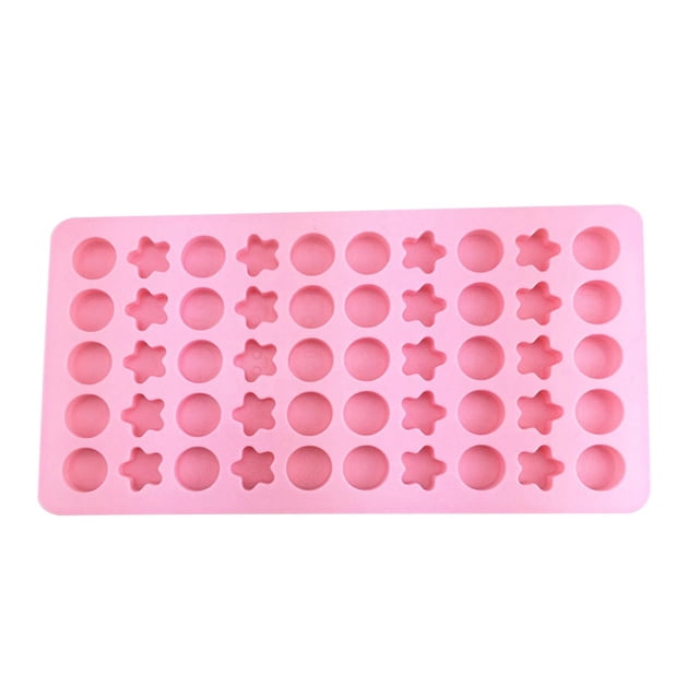 Moldes de chocolate de 50 agujeros para hornear moldes de fondant moldes de pudín de silicona Feliz Sencillez
