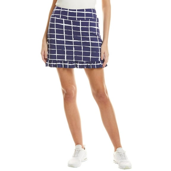 IBKUL womens Ruffle Trim Skort, s, Blue