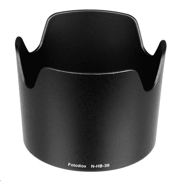 Fotodiox Dedicated Lens Hood, Fits Nikon 70-300mm f/4.5-5.6G VR Lens, replacing Nikon HB-36