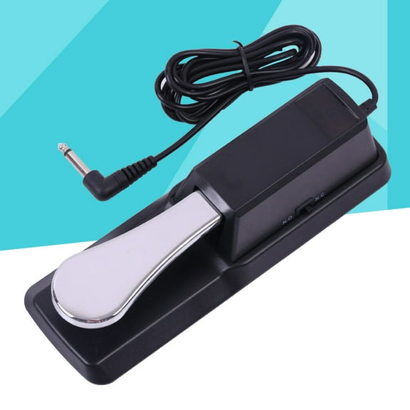 Sparsain Universal Piano Keyboard Sustain Pedal with Piano Style Action for Electronic Keyboards Digital Piano Compatible with Yamaha Korg (Black)